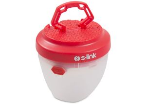 S-link SL-8730 Beyaz, Kırmızı SMD Ledli Kamp ve Masa Lambası 1.5V AA Pilli