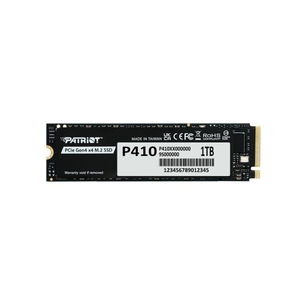 Patriot 1TB  P410 PCIe Gen4 x4 (NVMe 1.4) M.2 2280 R-5000 W-4500 (P410P1TBM28H) Ssd Disk