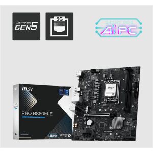 MSI PRO B860M-E DDR5 9066MHZ 1XHDMI 1XDP 2XM.2 USB MATX 1851P(INTEL ULTRA PROCESSORS SERIES 2)