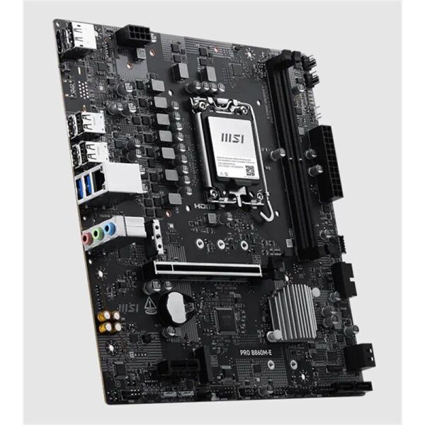 MSI PRO B860M-E DDR5 9066MHZ 1XHDMI 1XDP 2XM.2 USB MATX 1851P(INTEL ULTRA PROCESSORS SERIES 2)