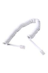 Spiral Beyaz Pluglu Ahize Kordonu 30 cm