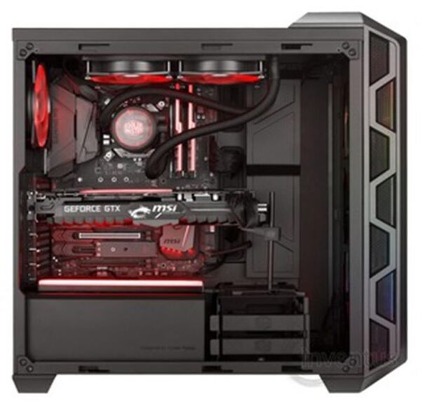 Cooler Master MasterCase H500 Mesh Akrilik Panel Tempered Glass 2x200mm ARGB Led Fanlı MidTower Kas