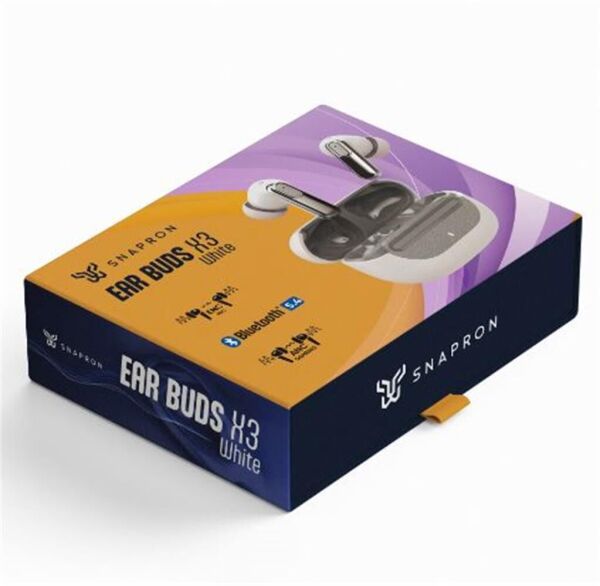 Snapron SNK-9001 ANC Beyaz & ENC Kablosuz Bluetooth 5.4 Kulaki İçi Kulaklık  (Enc Mıc-Anc Gameıng)