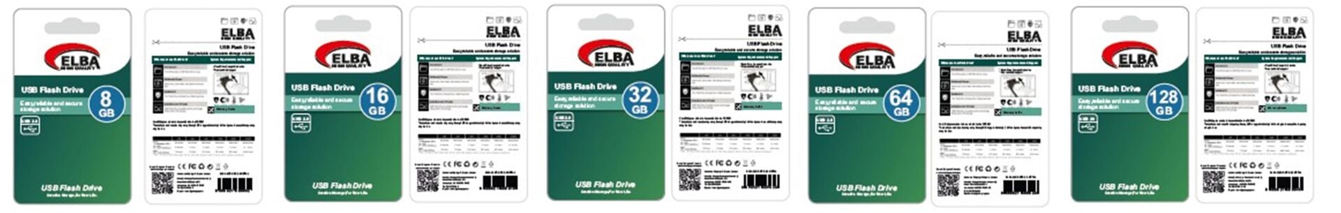 ELBA 8GB USB 2.0 PLASTİK FLASH BELLEK