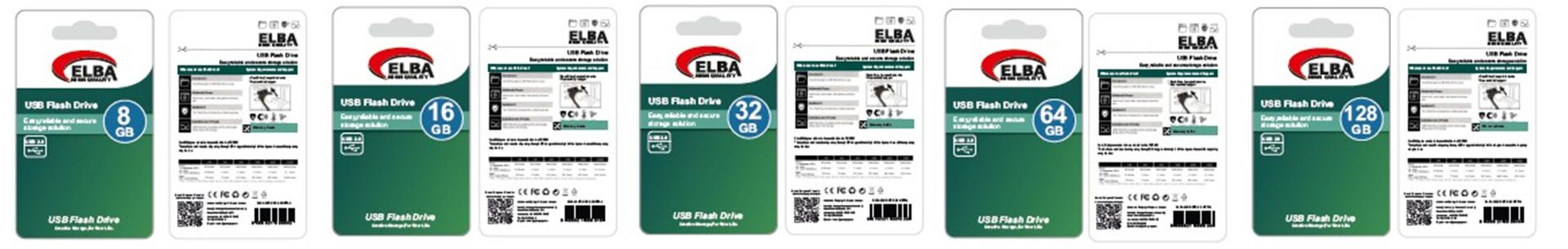 ELBA 8GB USB 2.0 PLASTİK FLASH BELLEK