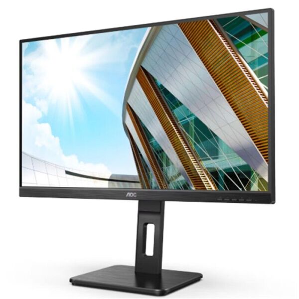 27 AOC Q27P2Q IPS 4MS 75MHZ 1XVGA 1XHDMI 1XDP 2K QHD 2560X1440 HOPARLÖR YÜKSEKLİK AYARI PIVOT VESA SİYAH