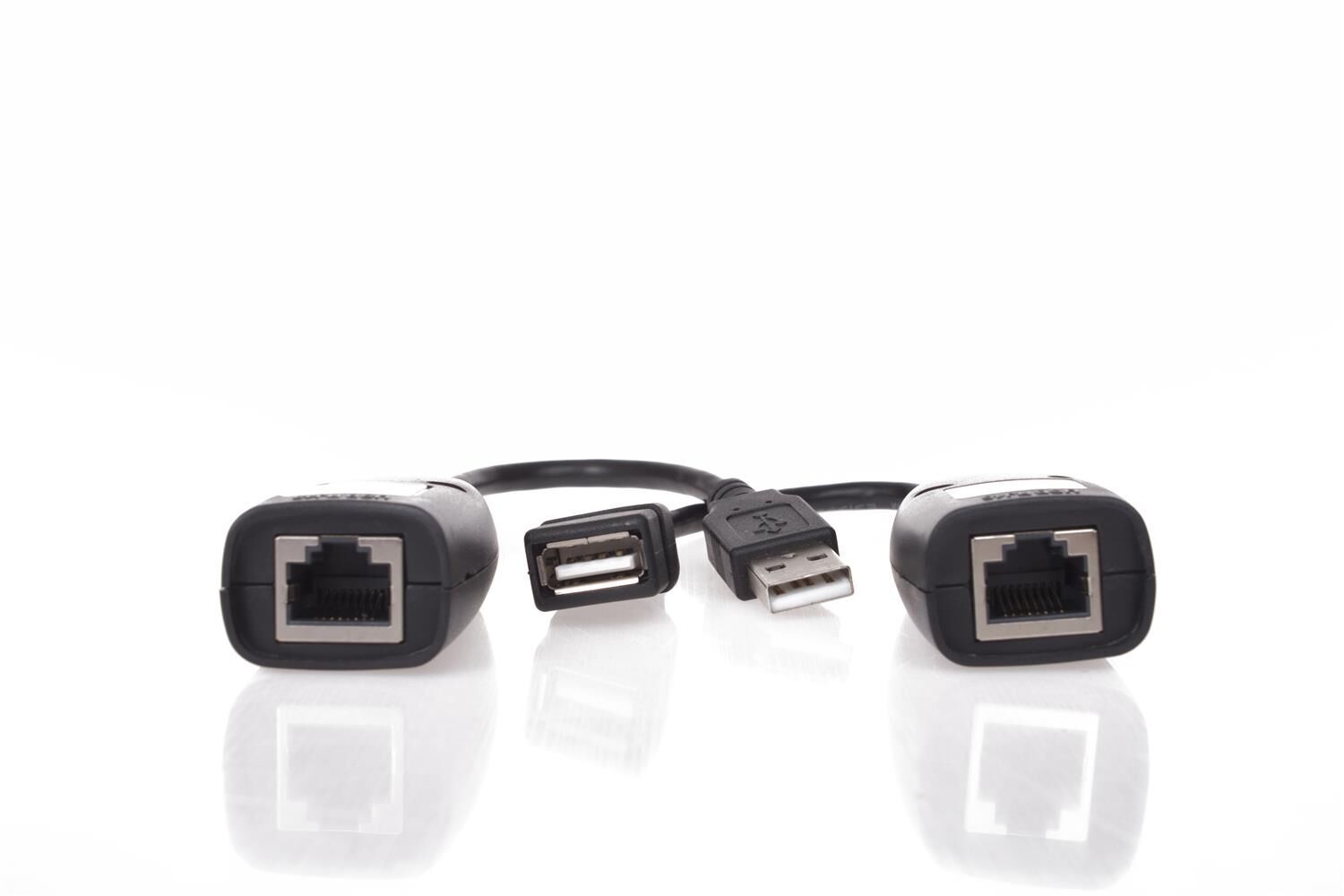 Vcom CU824 USB RJ45 Extender Plastik 45m Uzatıcı