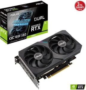 Asus GeForce RTX3060 Dual O12G 12GB GDDR6 192 Bit DUAL-RTX3060-O12G-V2 Gaming Ekran Kartı