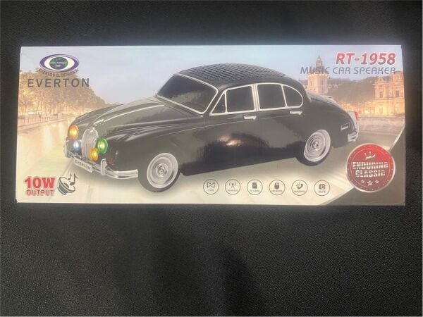 EVERTON RT-1958 Kırmızı Arabalı  Bluetooth Fm-Usb-Tf-Aux Şarjlı Nostaljik Radyo