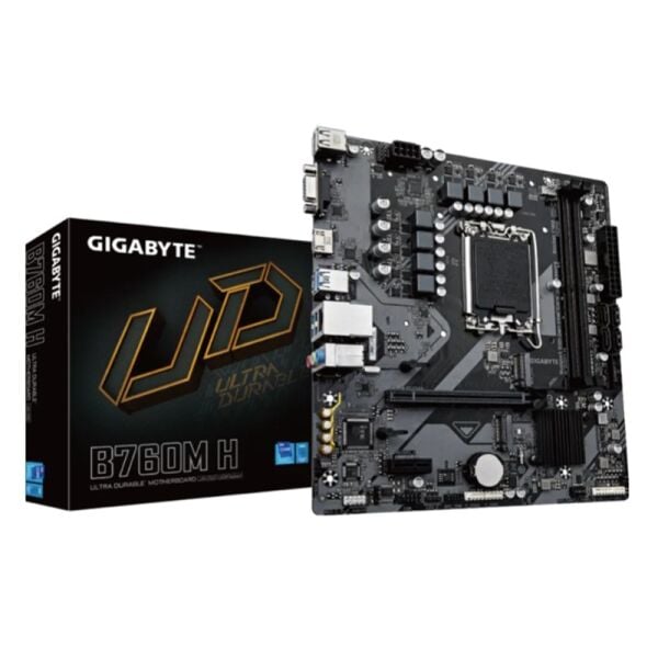 GIGABYTE B760M H DDR5 8000MHZ 1XVGA 1XHDMI 1XM.2 USB 3.2 MATX 1700P (12. / 13. VE 14. NESİL İŞLEMCİ UYUMLU)