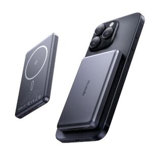 MCDODO MC-4641 20W 5000mAh Metal Ultra İnce Manyetik Kablosuz Power Bank Siyah