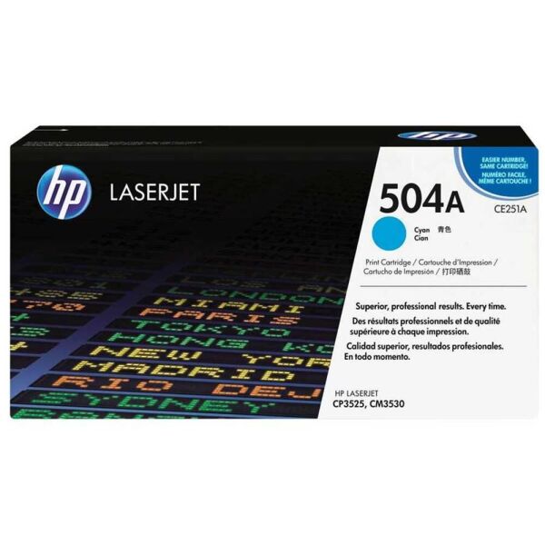 HP 504A Cyan Mavi 7.000 Sayfa Toner CE251A