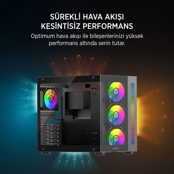 JAMES DONKEY STARK S800 4X ARGB 750W BLACK KASA
