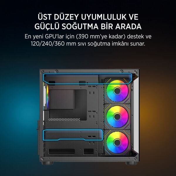 JAMES DONKEY STARK S800 4X ARGB 750W BLACK KASA