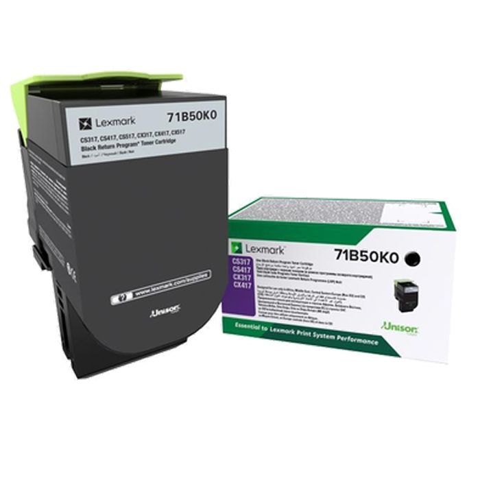 Lexmark 71B50K0 3.000 Sayfa Black Siyah Toner CS317-417-517 CX317-417-517