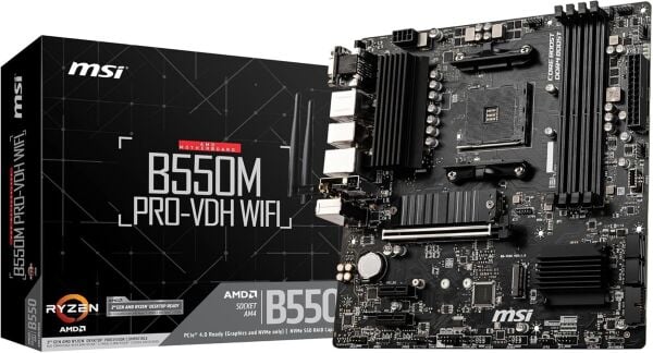 Msi B550M PRO-VDH WiFi 4400mhz(OC) M.2 AM4 mATX Anakart