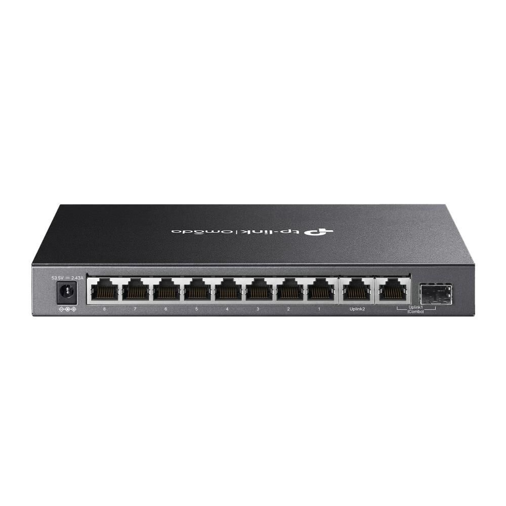 Omada Tp-Link DS110GMP 8 Port 10-100-1000 Poe+ Switch 1 Port SFP + 1 Port Uplink Çelik Kasa Rack