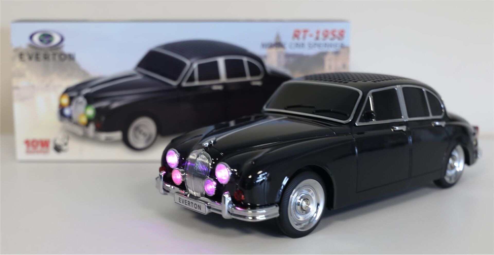 EVERTON RT-1958 Siyah Arabalı  Bluetooth Fm-Usb-Tf-Aux Şarjlı Nostaljik Radyo