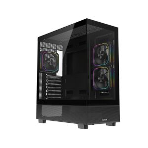 FAZEON F17 750W 80PLUS BRONZE 3x120mm ARGB Fanlı ATX Siyah Bilgisayar Kasası