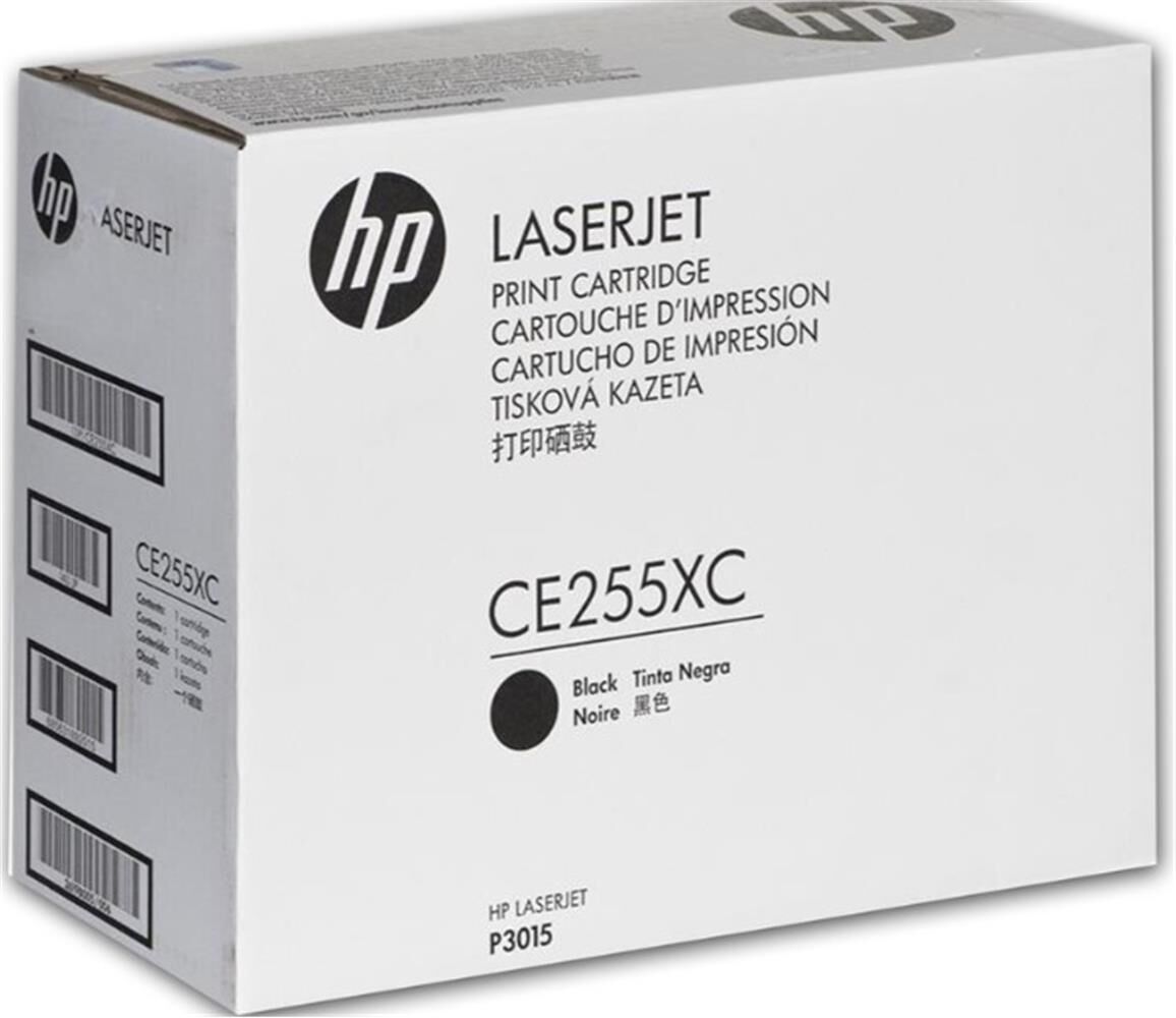 HP 55XC Black Siyah Taahütlü 12.500 Sayfa Yüksek Kapasite Toner CE255XC