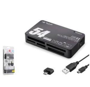 iETOP TC209 USB Type-C All in One Kart Okuyucu SD MicroSD MMC MS 480 Mbps Siyah
