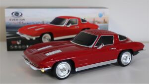 EVERTON RT-1956 Kırmızı Arabalı  Bluetooth Fm-Usb-Tf-Aux Şarjlı Nostaljik Radyo