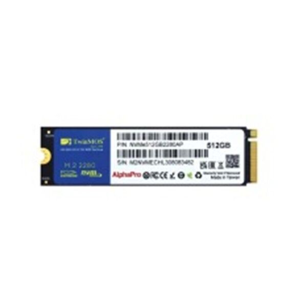 512 GB TWINMOS M.2 PCIE NVME 3600/3250 NVMe512GB2280AP