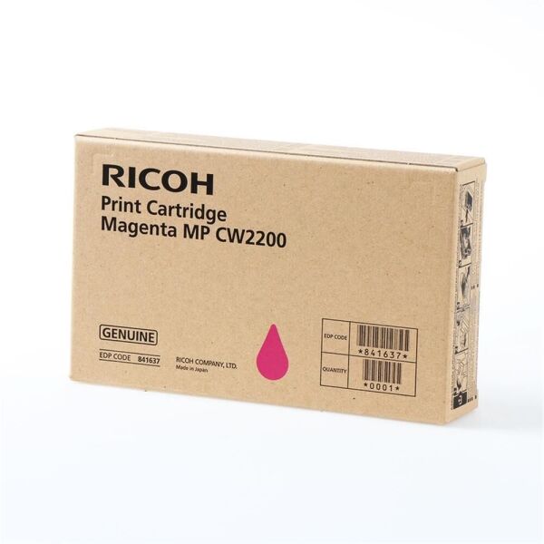 Ricoh MP CW2200 Magenta Kırmızı Orjinal Fotokopi Toneri MP CW2200 serisi100 ml.