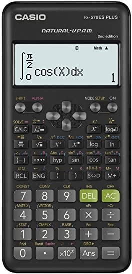 Casio FX-570ES PLUS 2. Versiyon Bilimsel Fonksiyonlu Hesap Makinesi