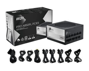 MSI PRO A850PL PCIE5 850W 80+ PLATINUM PSU