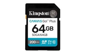 Kingston SDG4-64GB 64GB SDXC Canvas Go Plus Gen4 200MB-s C10 UHS-I U3 V30 Hafıza Kartı
