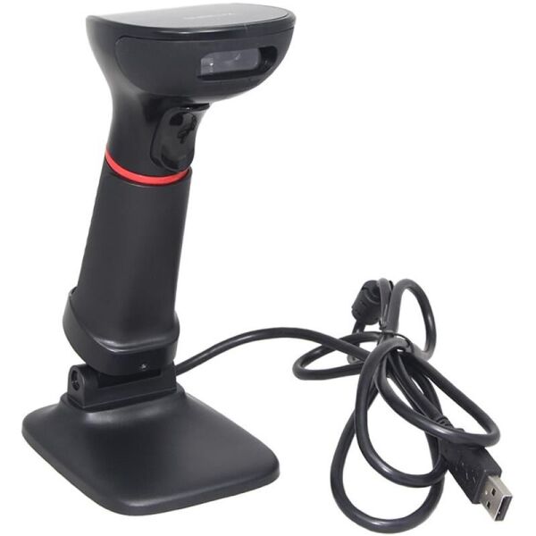 SUNLUX XL-3610 2D KAREKOD KABLOLU USB BARKOD OKUYUCU + AYAK