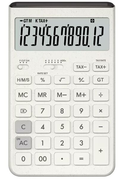 Casio JT-200T-WE 12 Hane Beyaz Masa Üstü Hesap Makinesi