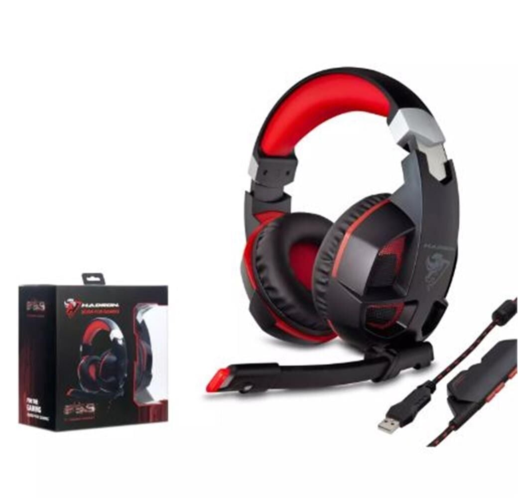 Hadron G59 Gaming Kulaklık Usb 7.1 Ps4 Led Siyah-Kırmızı