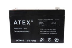 Atex AX-6V 7AH Bakımsız Kuru Akü