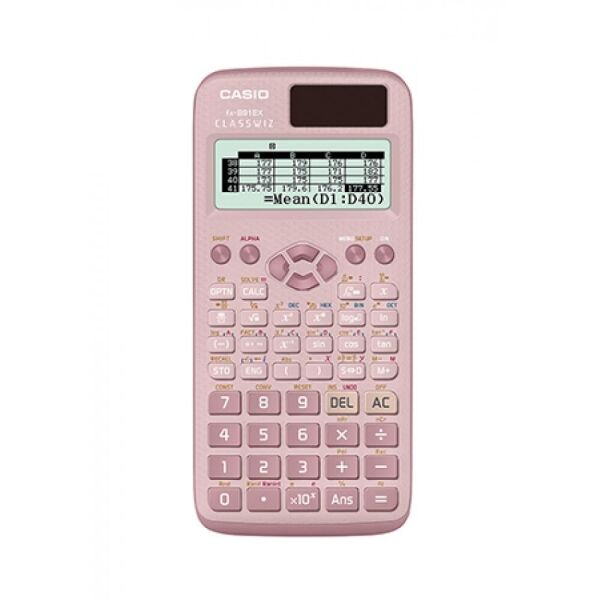 Casio FX-82MS-2-PK-W-DTF Versiyon Bilimsel Pembe Fonksiyonlu Hesap Makinesi