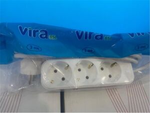 Vira 3lü 5mt Topraklı Priz