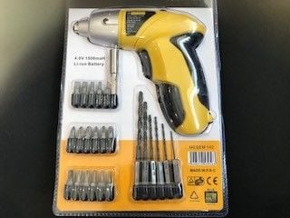 Meşem 142 24 Parça Şarjlı Tornavida Seti  4.0V 1500Mah Li-on Battery
