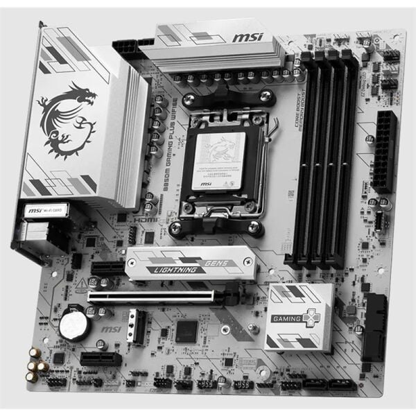 MSI B850M GAMING PLUS WIFI6E AM5 DDR5 8200MHZ(OC) HDMI DP 2X M.2 USB 10GBS 2.5G LAN WI-FI 6E MATX