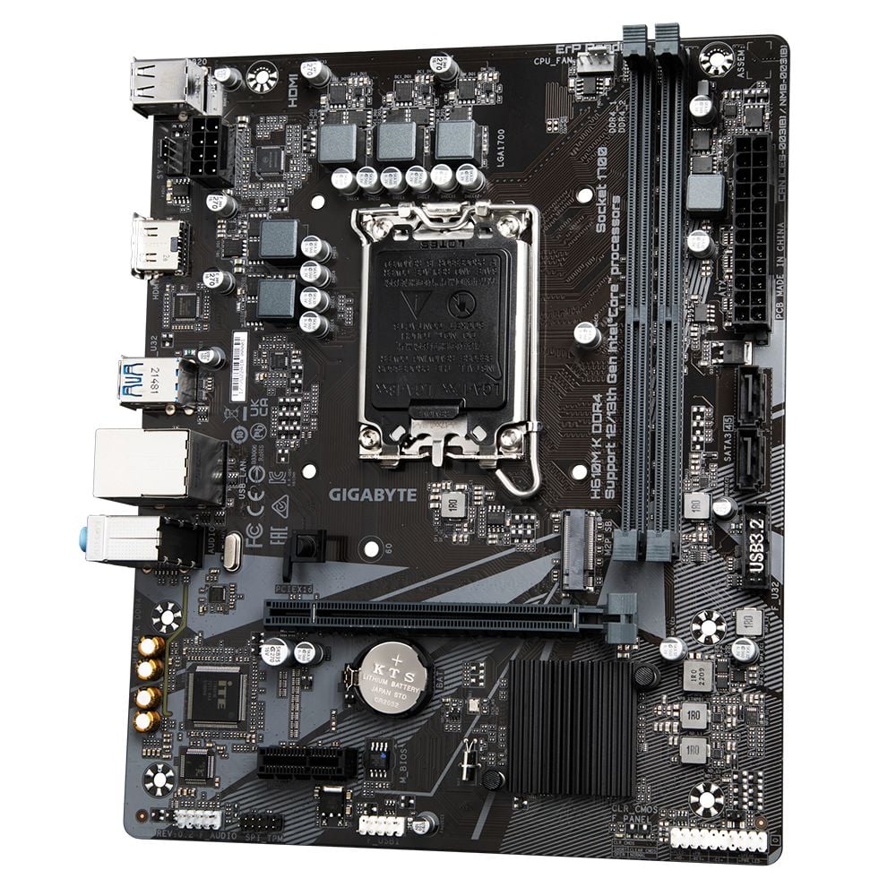 Gigabyte H610M K Ddr4 3200Mhz M.2 Hdmi Matx 1700P