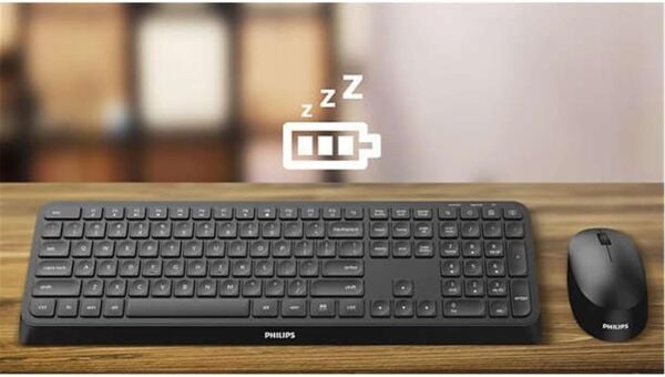 Philips SPT6307B-38 Kablosuz Klavye Mouse Seti Siyah 3000 Series 2.4Ghz Silent Desing