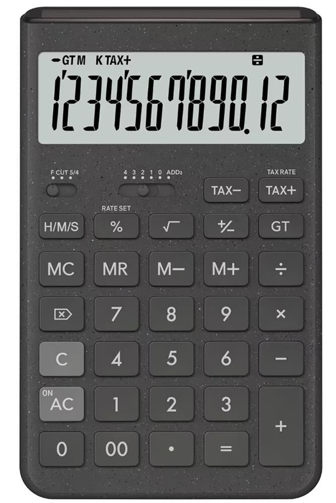 Casio JT-200T-GY 12 Hane Gri Masa Üstü Hesap Makinesi