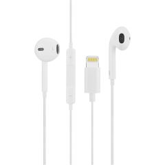Asonic AS-XK100 Beyaz Lightning Konnektörlü Bluetooth Kablolu Kulak içi Mikrofonlu Kulaklık