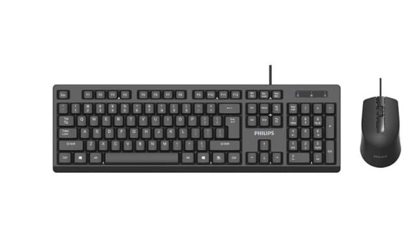 Philips SPT6234B Kablolu Türkçe Q Klavye&Mouse Set Siyah