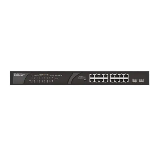 RUİJİE-REYEE RG-ES118GS-P 16XGE 2XGE/SFP F.GİGABİT 247W POE SWİTCH