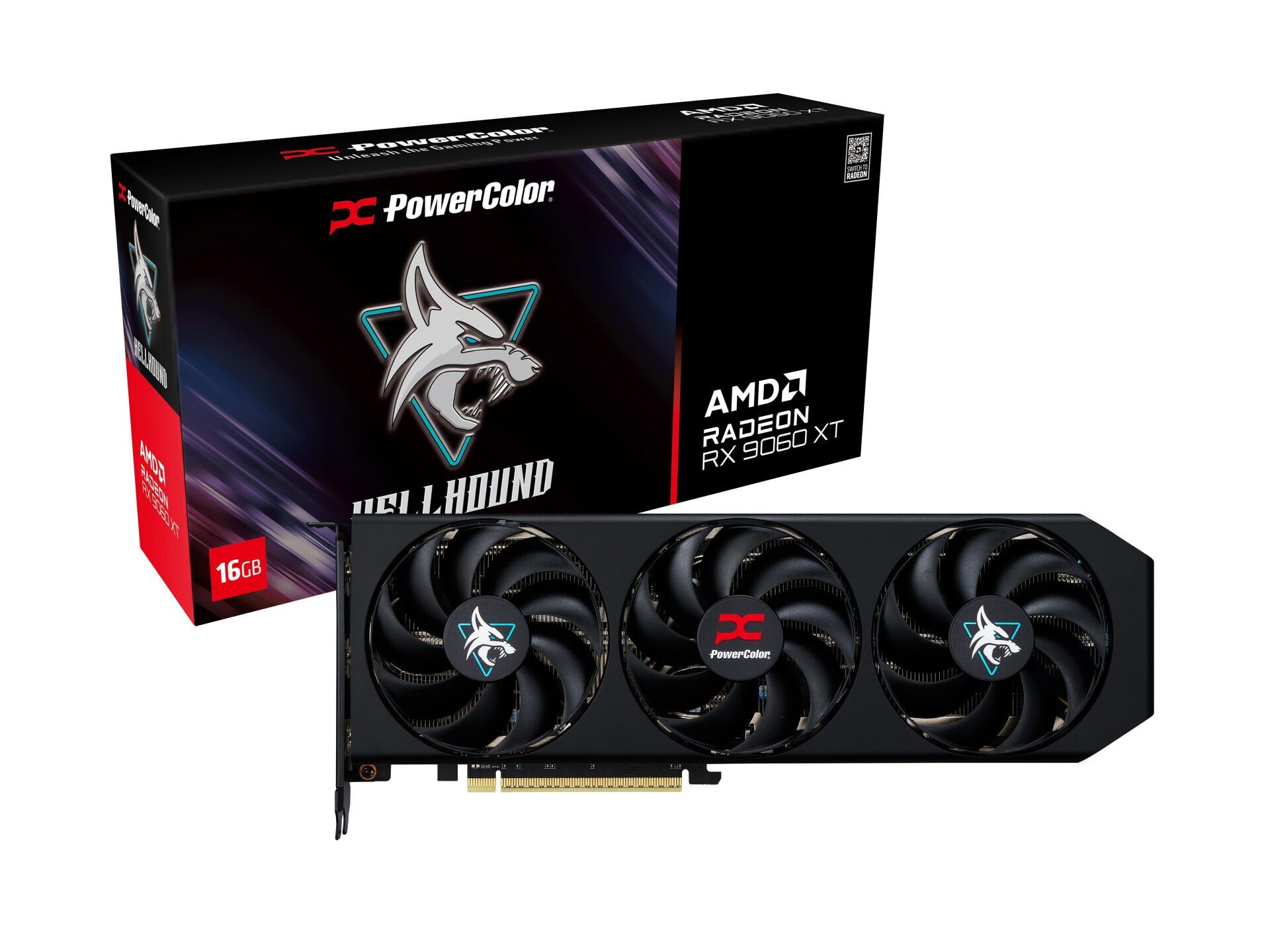 POWERCOLOR HELLHOUND RX9060XT 16GB (RX9060XT 16G-L/OC) EKRAN KARTI