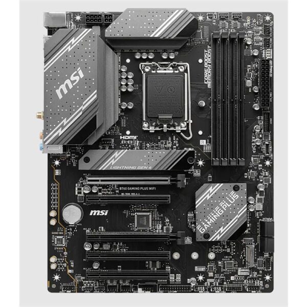 MSI B760 GAMING PLUS WIFI DDR4 5333MHZ 1XHDMI 1XDP 2XM.2 USB ATX 1700P (12. / 13. VE 14. NESİL İŞLEMCİ İLE UYUMLU)