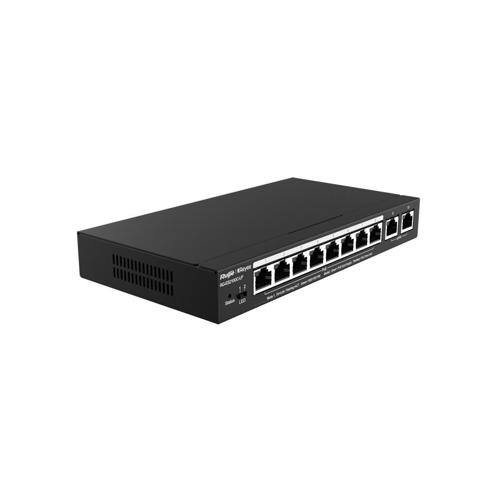 Ruijie-Reyee RG-ES110F-P 10 Port 10-100 Mbps 8 Port 10-100 PE 110W Switch