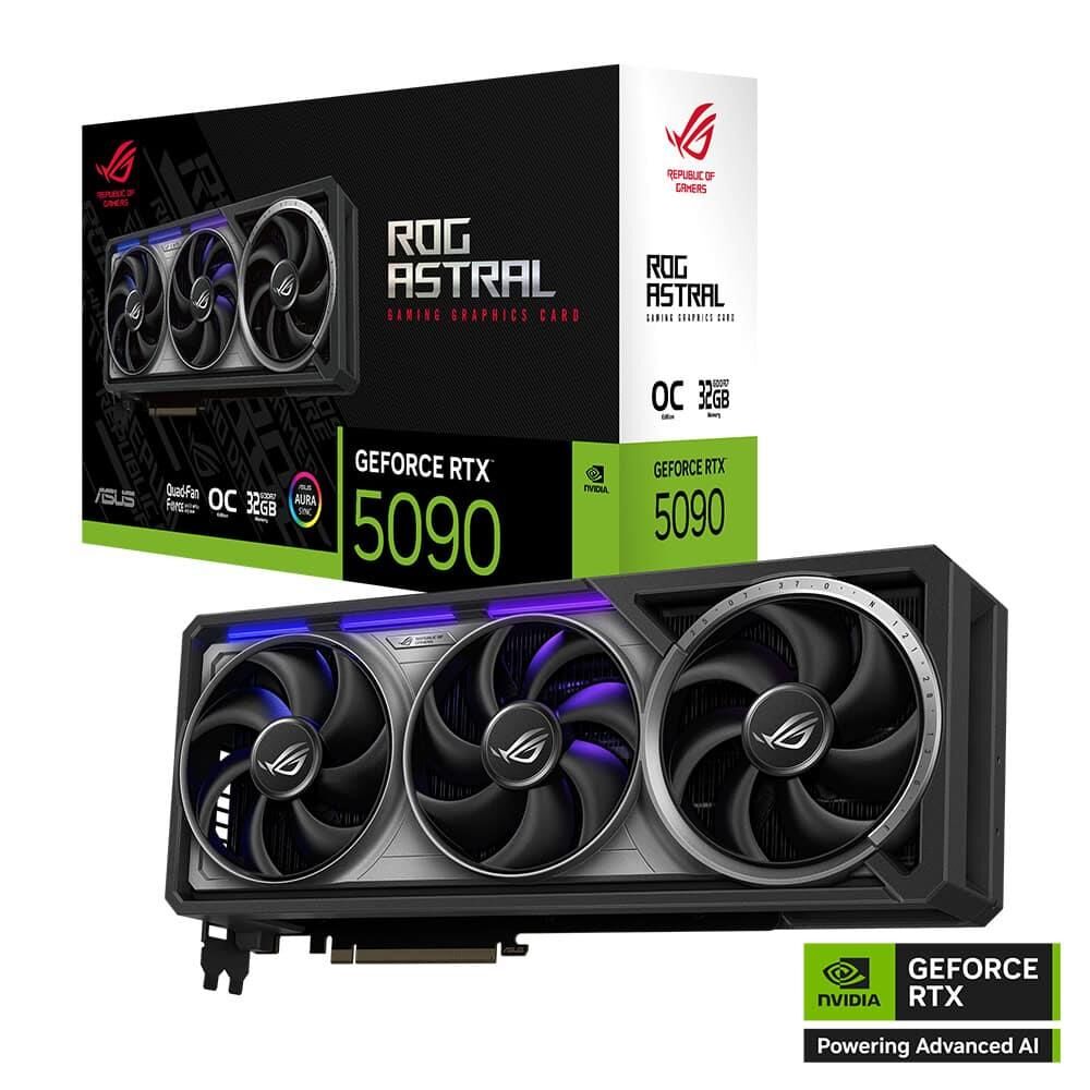 Asus Rog Astral GeForce RTX5090 OC 32GB GDDR7 512 Bit ROG-ASTRAL-RTX5090-O32G-GAMING Ekran Kartı