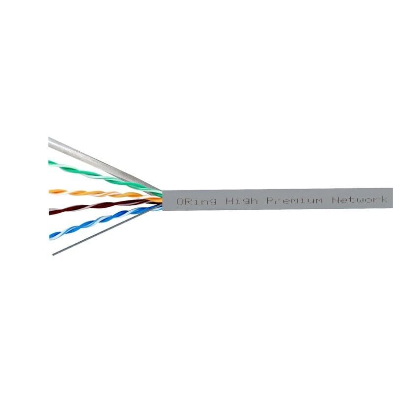 ORING RW-U0605GRY U/UTP CAT6 23AWG LSZH 250MHZ 500 METRE BAKIR GRİ RENK NETWORK KABLOSU